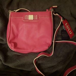 Pink crossbody purse